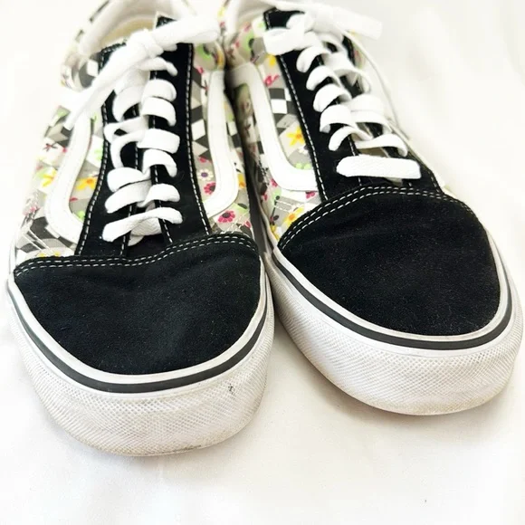 VANS Old Skool Checkered Cubed Sneakers Lace Up Size Mens 10 - Picture 5 of 9